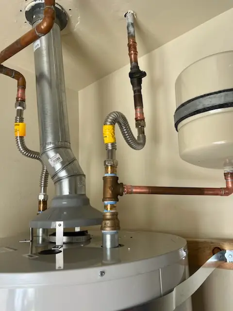 Water heater installation and plumbing repair in Quimby