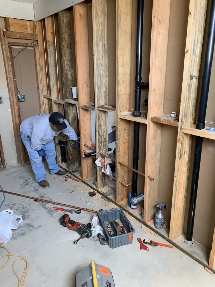 Commercial rough-in plumbing for Gas Line Repair in Quimby